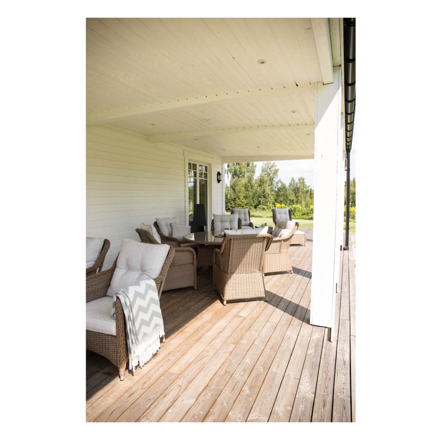 VENTURE DESIGN Vikelund udend�rs lounges�t m. hynder - sand, natur polyrattan og aluminium 
