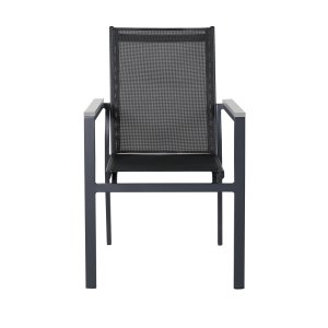 VENTURE DESIGN Parma havestol, m. armln - gr aintwood, sort textilene og aluminium