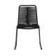 VENTURE DESIGN Lindos hagestol - svart polyestertau og sort stl