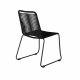 VENTURE DESIGN Lindos hagestol - svart polyestertau og sort stl