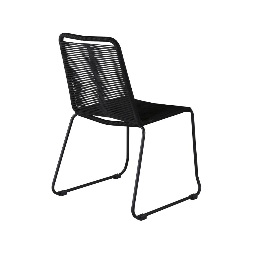VENTURE DESIGN Lindos hagestol - svart polyestertau og sort stl