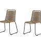 VENTURE DESIGN Lindos hagestol - beige polyestertau og sort st�l