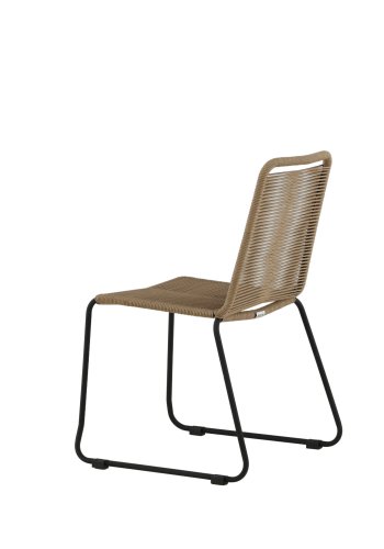 VENTURE DESIGN Lindos hagestol - beige polyestertau og sort st�l