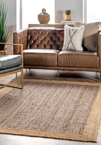 TEPPI 00020A gulvtppe, rektangulr - natur jute (120x180)