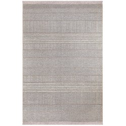 Tppe i cremet farve. Jute 130x160cm 