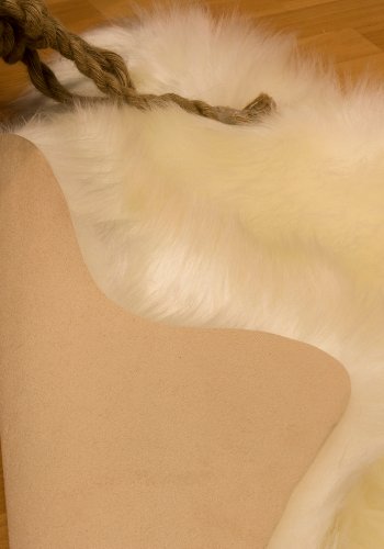 TEPPI Koyun Hall gulvtppe, organisk - hvid polyester (100x150)