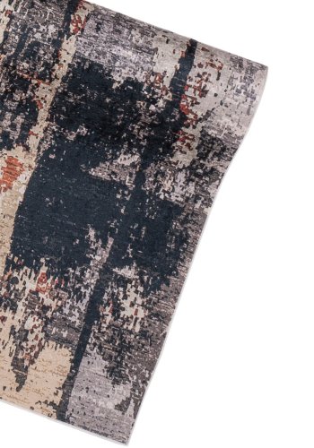 TEPPI 4004A gulvtppe, rektangulr - multifarvet fljl stof (180x290)