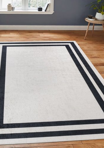 TEPPI 4020A gulvtppe m. mnster, rektangulr - multifarvet fljl stof (180x290)