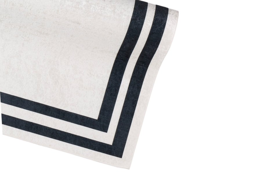 TEPPI 4020A gulvtppe m. mnster, rektangulr - multifarvet fljl stof (180x290)