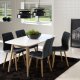 ACT NORDIC Nagano spisebord - hvid/natur egetr