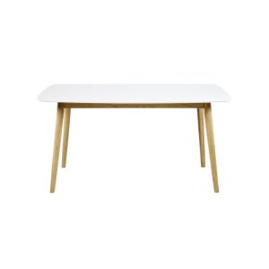 ACT NORDIC Nagano spisebord - hvid/natur egetr