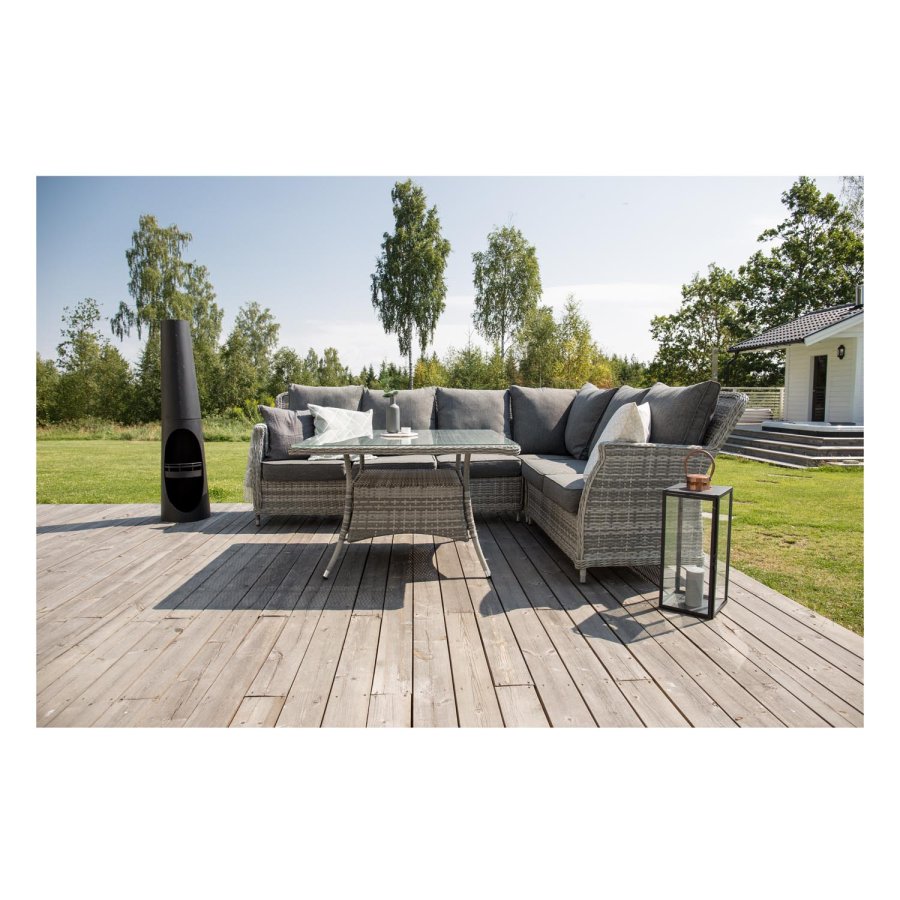 VENTURE DESIGN Bastian utendrs brannkurv - svart stl (H:135)