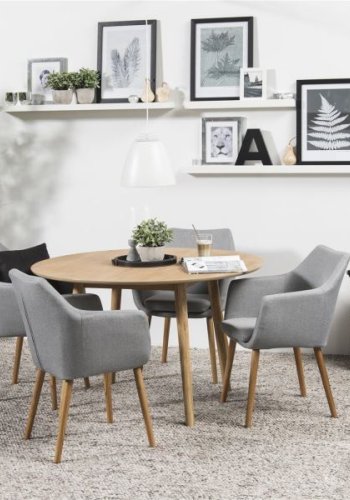 ACT NORDIC Nagano spisebord - eg, rundt (:120)