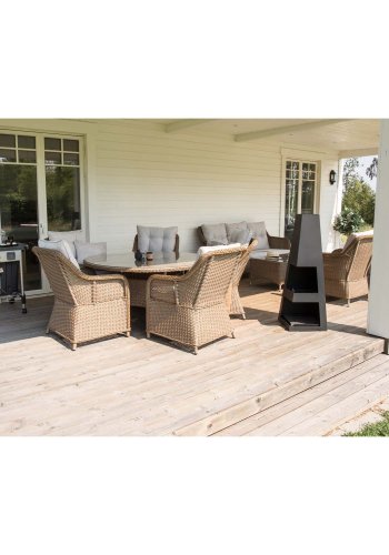 VENTURE DESIGN Bastian utendrs brannkurv - svart stl (H:120)