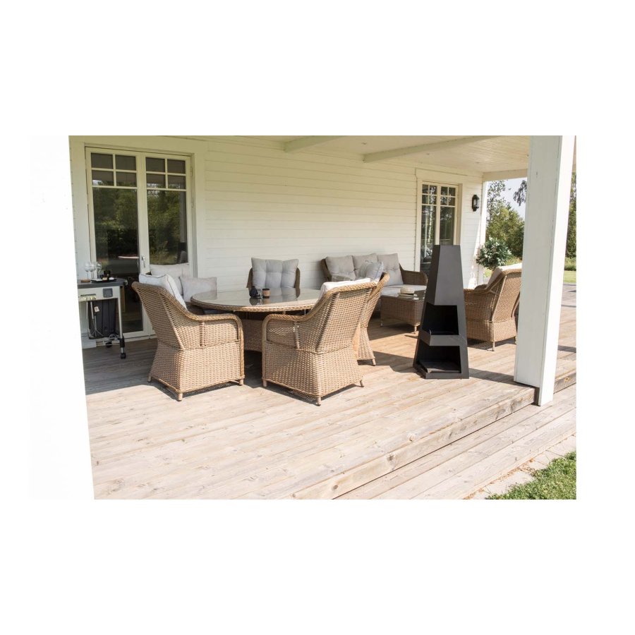 VENTURE DESIGN Bastian utendrs brannkurv - svart stl (H:120)