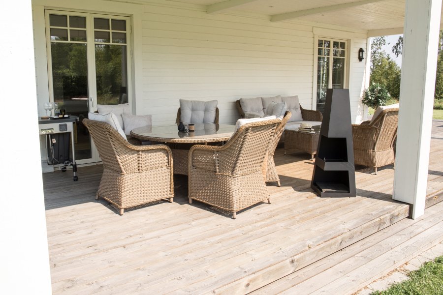 VENTURE DESIGN Bastian udend�rs b�lkurv - sort st�l (H:120)