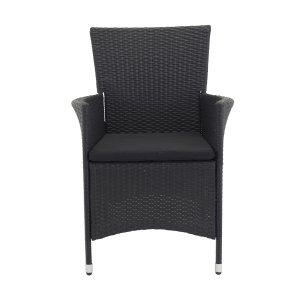 VENTURE DESIGN Knick havestol m. armln - sort stl 