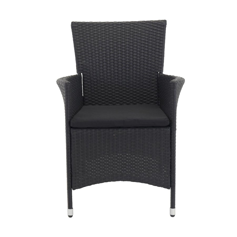 VENTURE DESIGN Knick hagestol med armlener - sort stl 