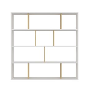 FUNZI LIVING Hodbi bogreol - natur og hvid melamin