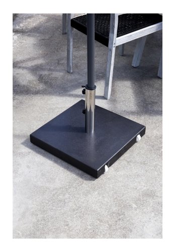 VENTURE DESIGN Stathera parasollfot med hjul - granitt