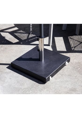 VENTURE DESIGN Stathera parasollfot med hjul - granitt