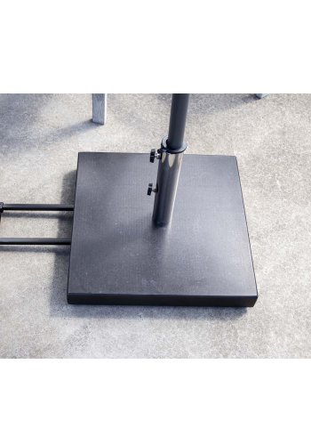 VENTURE DESIGN Stathera parasollfot med hjul - granitt