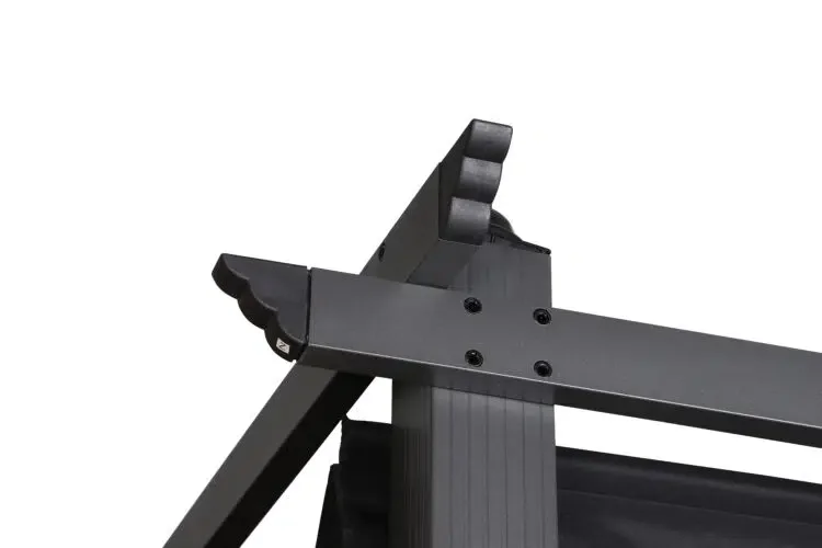 VENTURE DESIGN Lazio pergola, rektangulr - svart polyester og svart aluminium (393x293)