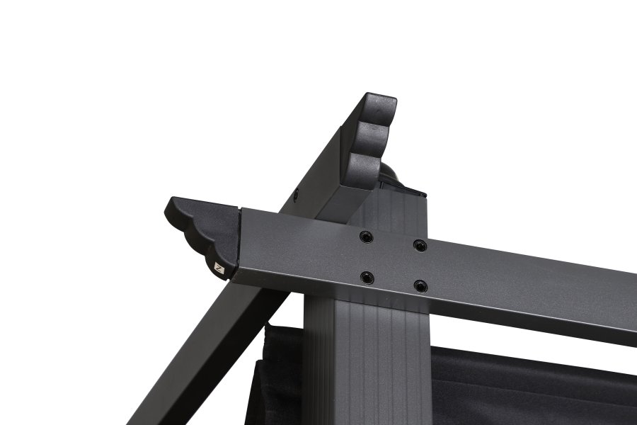 VENTURE DESIGN Lazio pergola, rektangul�r - svart polyester og svart aluminium (393x293)