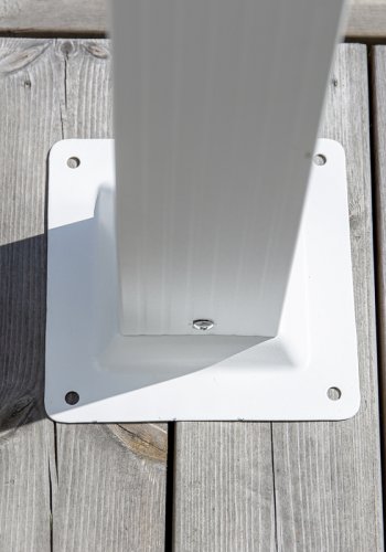 VENTURE DESIGN Lazio pergola, rektangulr - hvit polyester og hvit aluminium (393x293)