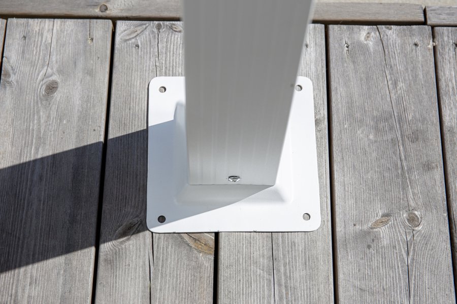 VENTURE DESIGN Lazio pergola, rektangulr - hvit polyester og hvit aluminium (393x293)