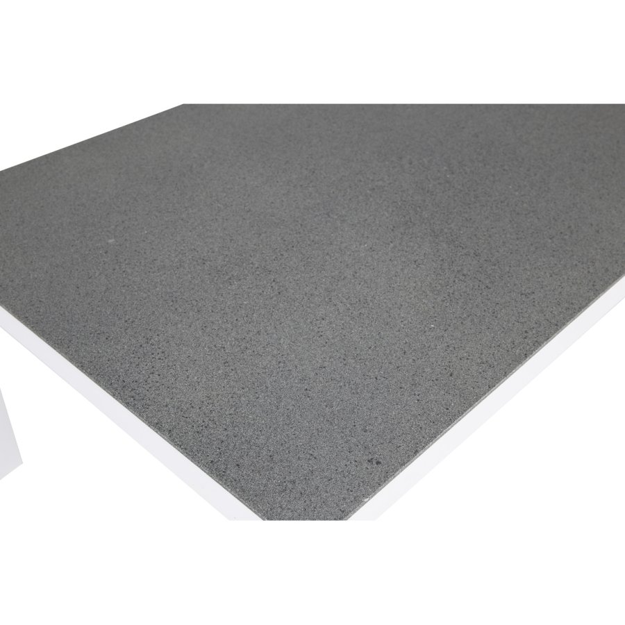 VENTURE DESIGN Copacabana Lyx havebord, rektangulr - gr sprayglas og hvid aluminium