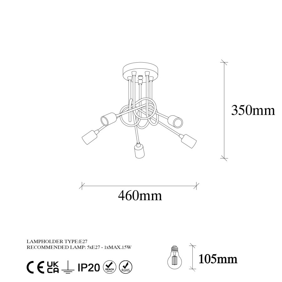 LUMI lysekrone -942FLG1155