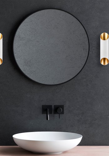 LUMI Cut vegglampe - hvitt metall