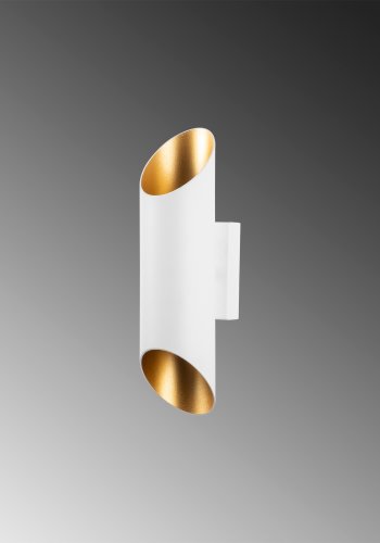 LUMI Cut vegglampe - hvitt metall