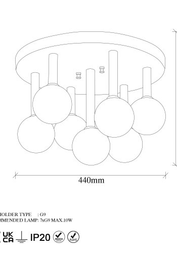 LUMI lysekrone -942FLG1296