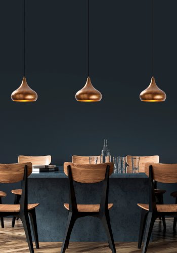 LUMI Muba taklampe, m. justerbar hyde - flerfarget metall