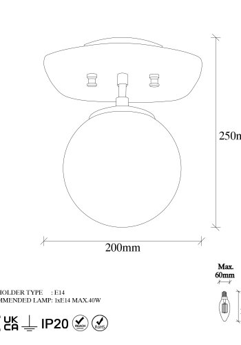 LUMI lysekrone -942FLG1376