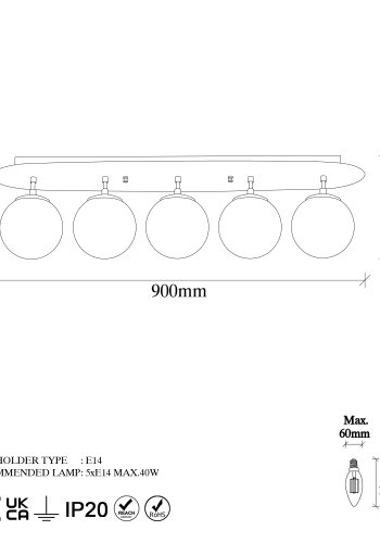 LUMI Funchal lysekrone -942FLG1393