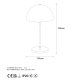 LUMI Cuneo bordlampe -942FLG1803