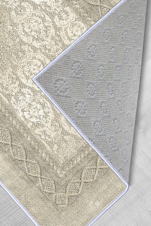 TEPPI Wookece211 gulvtppe m. mnster, rektangulr - multifarvet polyester (50x80)