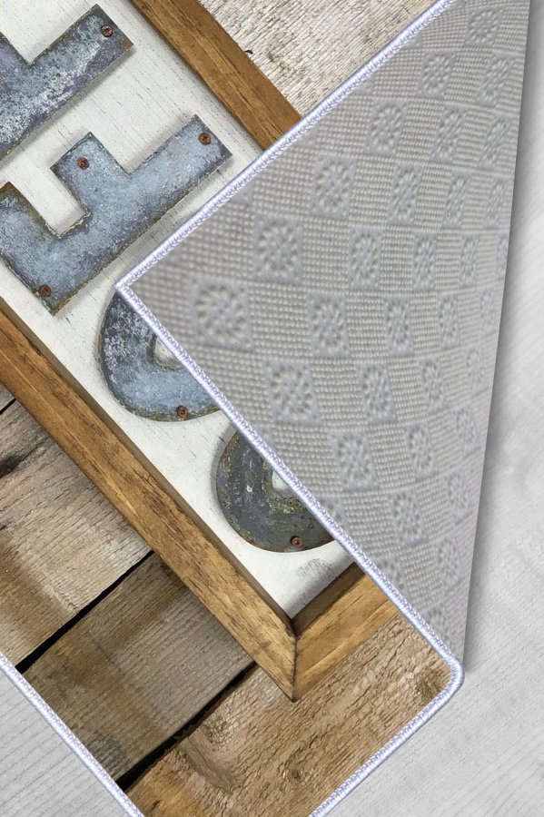 TEPPI Wookece217 gulvtppe m. 3D print, rektangulr - multifarvet polyester (50x80)