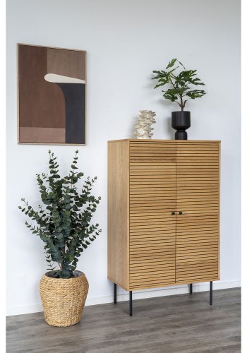 HOUSE NORDIC Kunstig plante i eukalyptus - grnn PE-plast, polyester, stltrd, sement (H:120 cm)