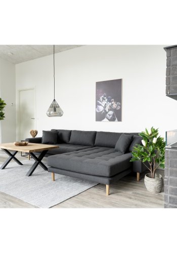 HOUSE NORDIC künstliche Fiddlehead-Feigenpflanze – grüner Kunststoff und Polyester (H:190)