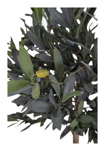 HOUSE NORDIC kunstig oliventre - grnn plast og polyester (H:126)