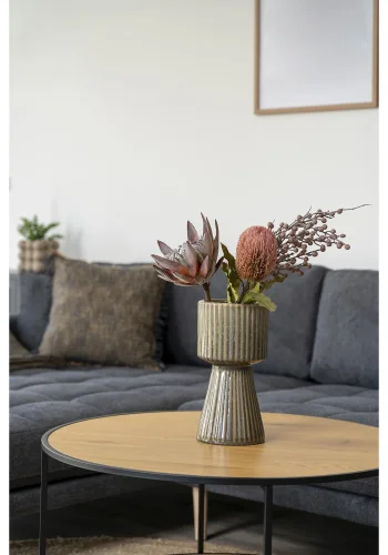 HOUSE NORDIC King Protea bukett med kunstige blomster, miks - rosa plast (H:74)