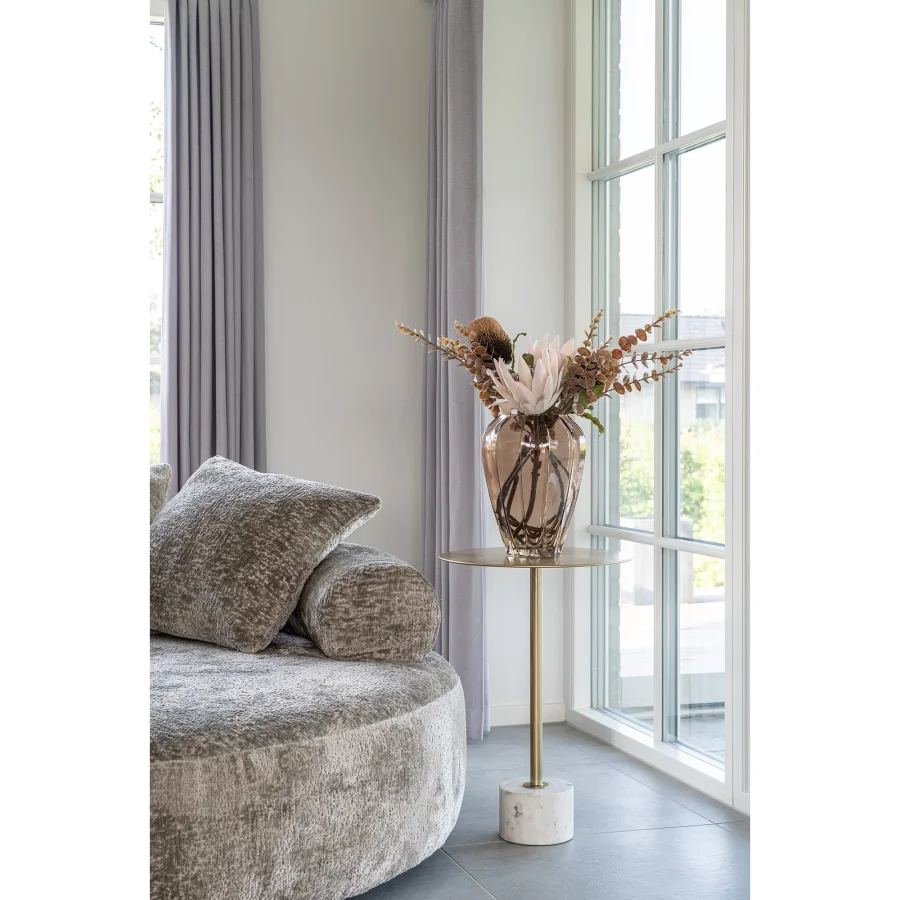 HOUSE NORDIC King Protea bukett med kunstige blomster, blanding - bordeaux plast (H:65)