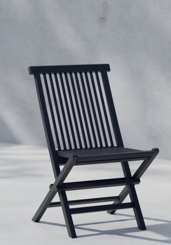 VENTURE HOME Kenya spisestoler 2-pakning - Sort teak