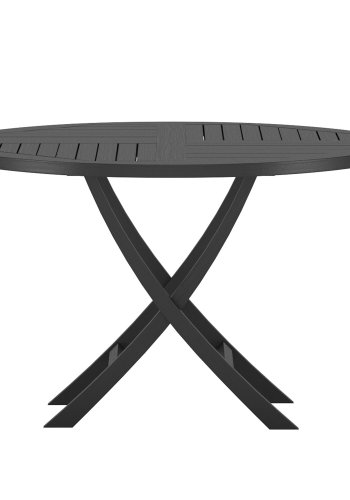 VENTURE HOME Kenya Runt Matbord �120cm - Svart Teak