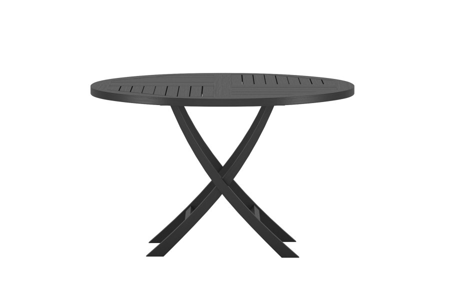 VENTURE HOME Kenya Runt Matbord �120cm - Svart Teak