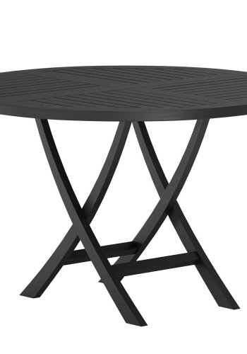 VENTURE HOME Kenya Runt Matbord �120cm - Svart Teak